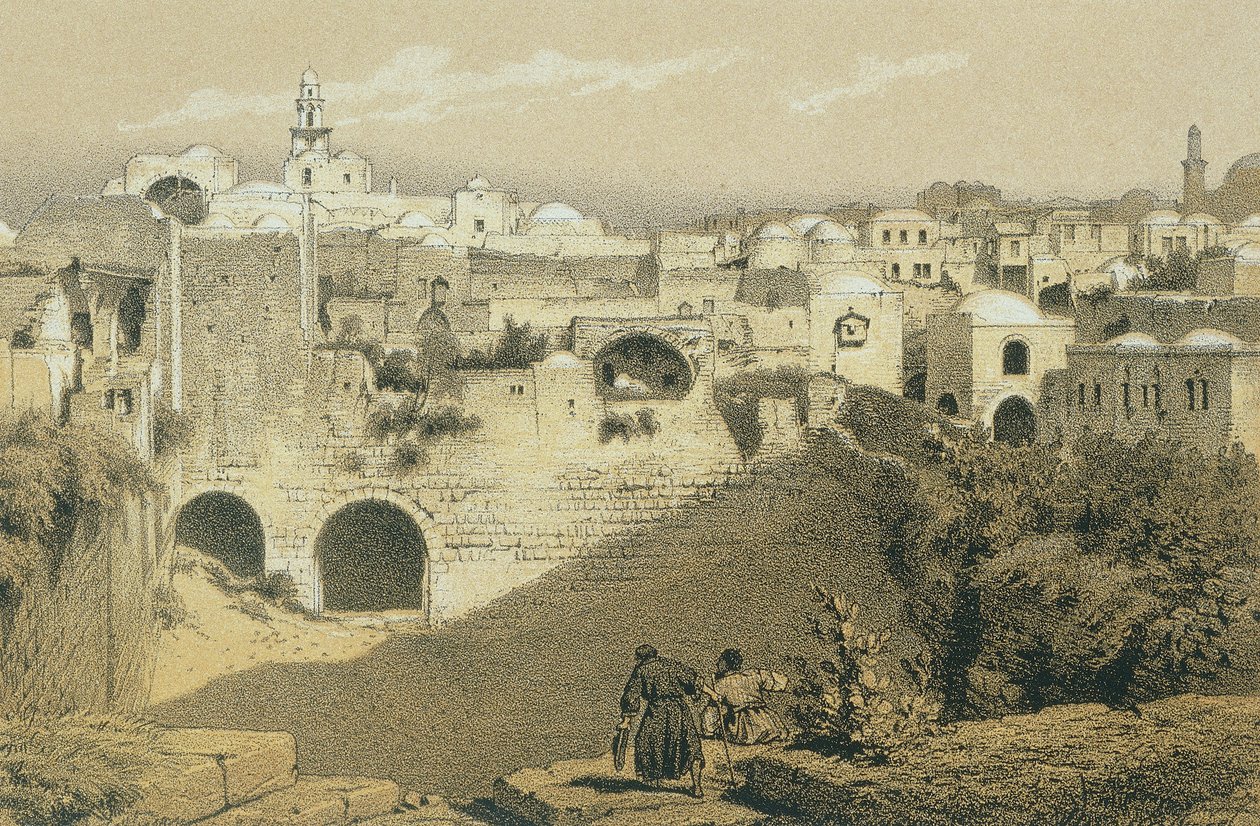 Bethesda. Bernatz ve diğerleri tarafından gravür - Steinkopk J.F. Editör by Johann Martin Bernatz