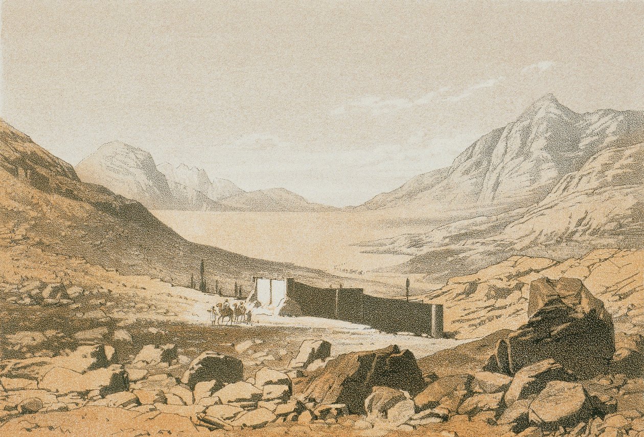 Bostan Vadisi. Bernatz ve diğerleri tarafından gravür - Steinkopk J.F. Editore by Johann Martin Bernatz