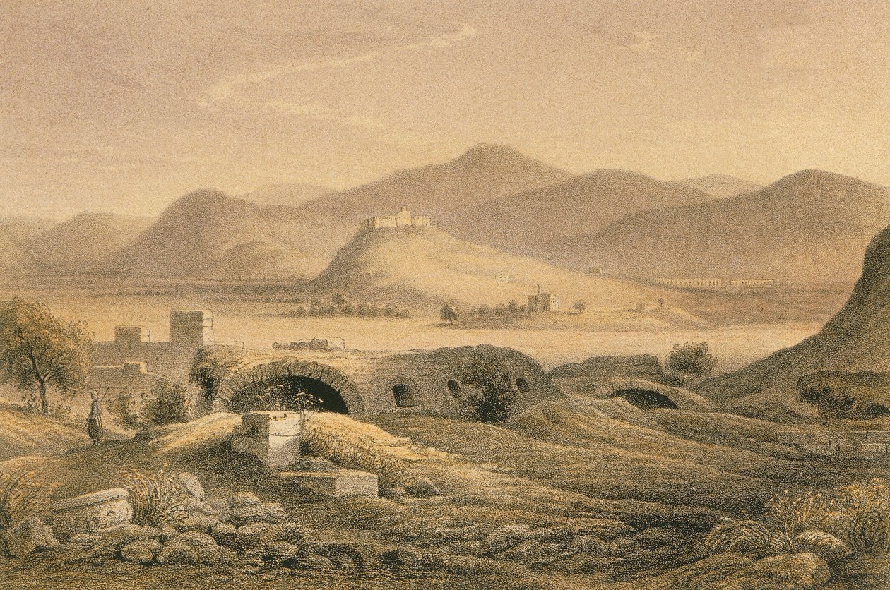 Efes manzarası. Bernatz ve diğerleri tarafından gravür - Steinkopk J.F. Editore by Johann Martin Bernatz
