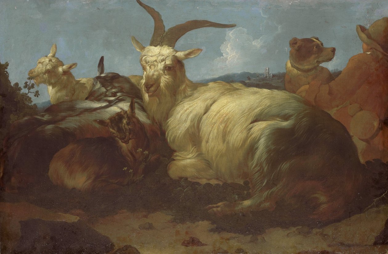 Hayvanlarını İzleyen Bir Çoban by Johann Melchior Roos