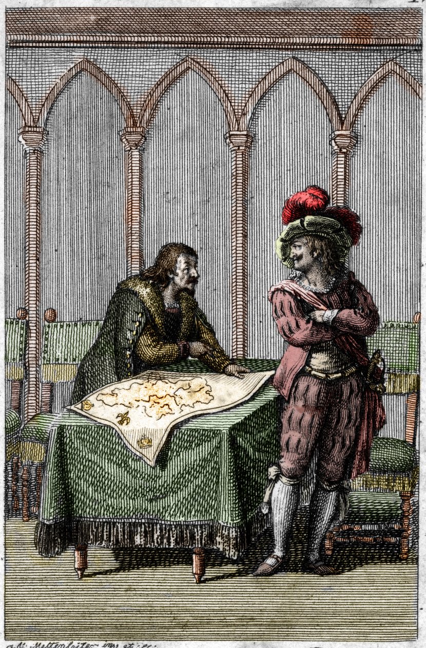 Habsburg İmparatoru I. Albert (1255-1308), Papa VIII. Boniface ile Fransa Kralı IV. by Johann Michael Mettenleiter