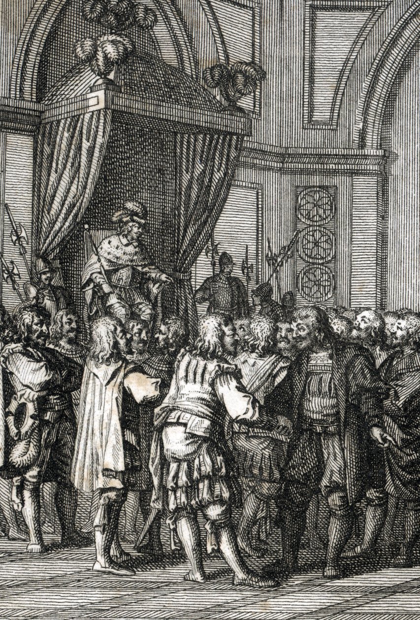 1255 yılında I. William'ın (veya Hollanda Kontu II. by Johann Michael Mettenleiter
