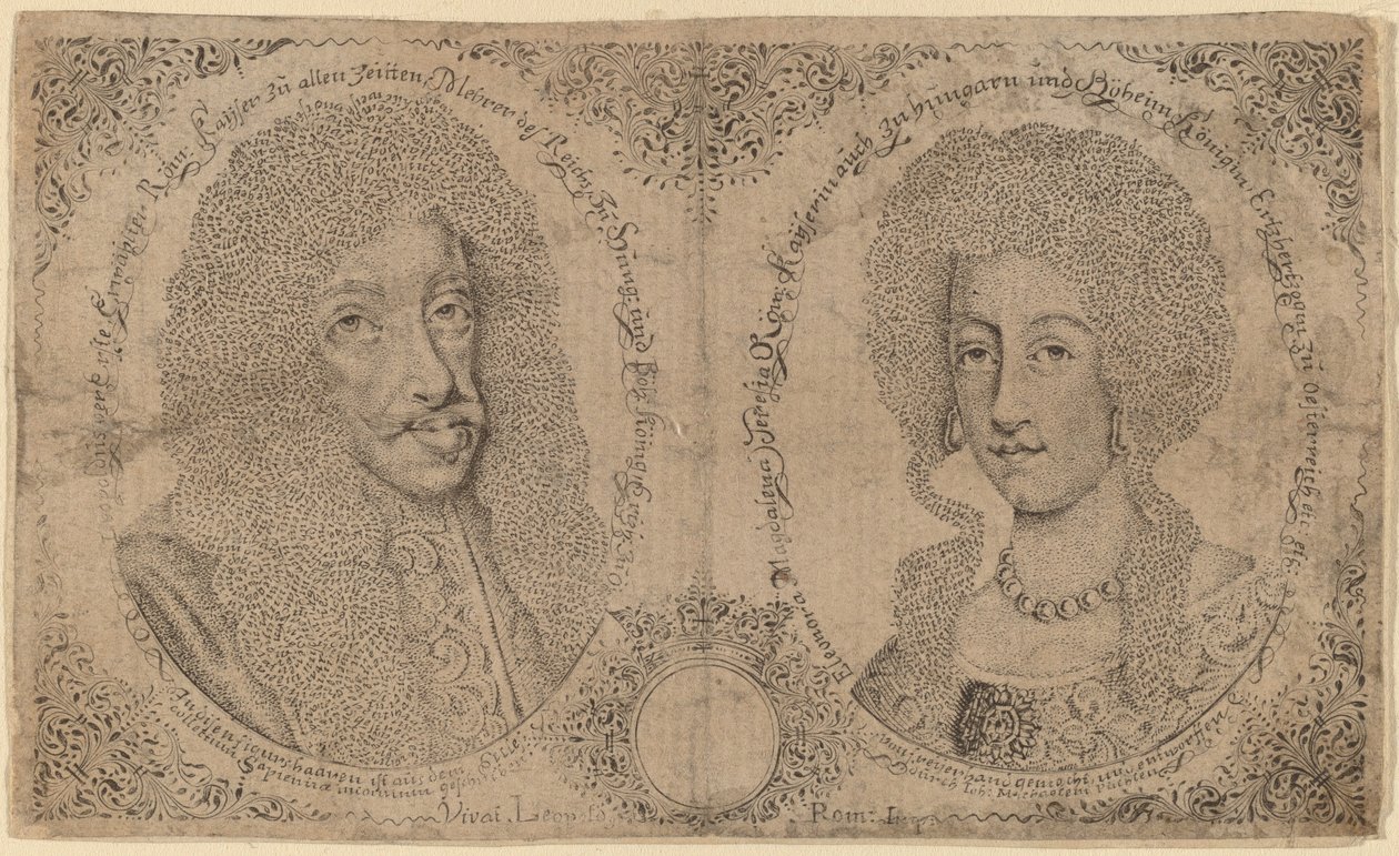 Leopold I ve Avusturya Eleanor by Johann Michael Puchler