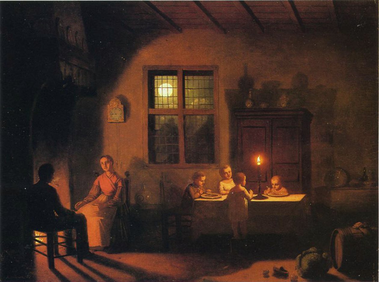 Evde Akşam, 1867 by Johann Mongels Culverhouse