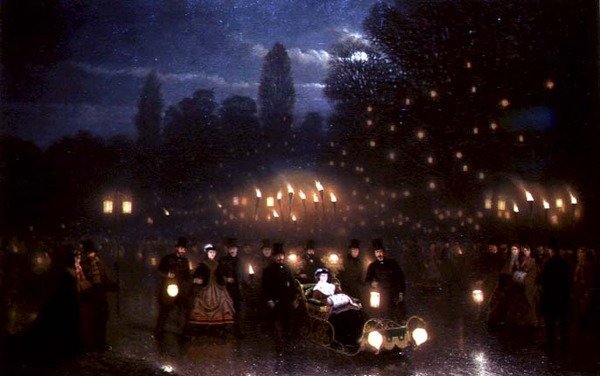 Napolyon III ve İmparatoriçe Eugenie Bois de Boulogne
