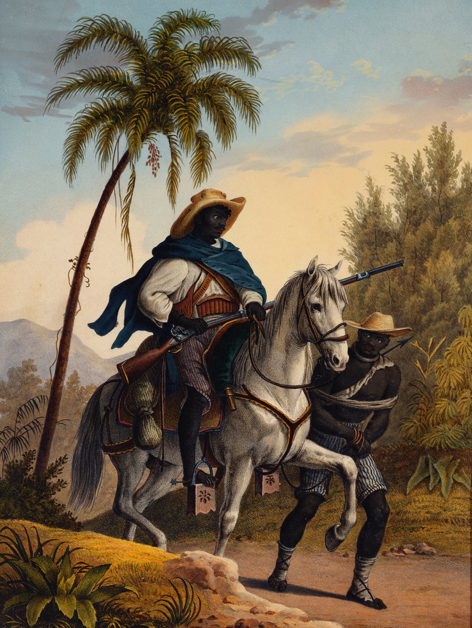Bir Mahkum ile Ormanın Kaptanı, 1827-35 by Johann Moritz Rugendas