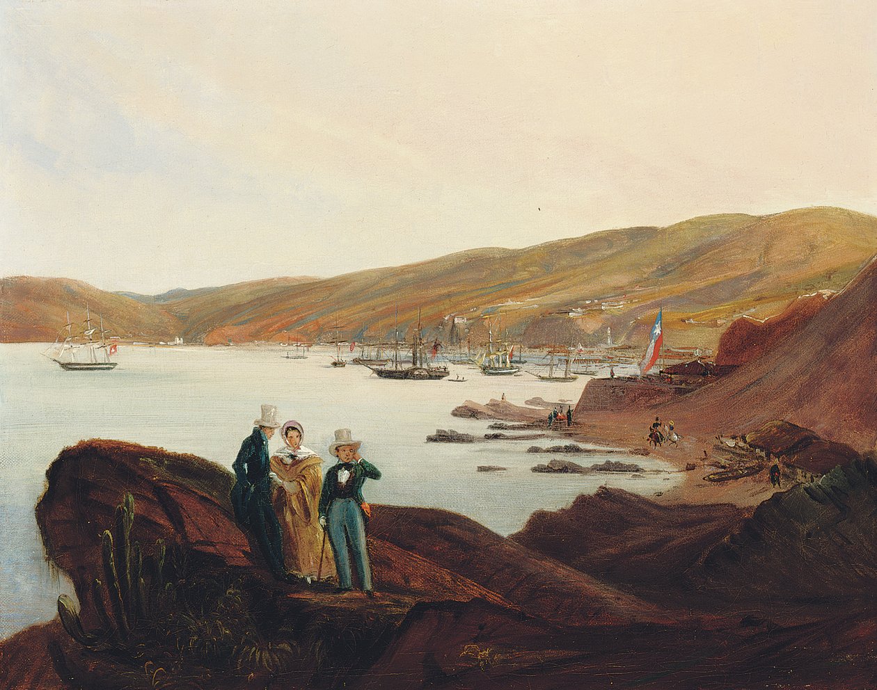 El Membrillo Plajı, Valparaiso yakınlarında, 1844 by Johann Moritz Rugendas
