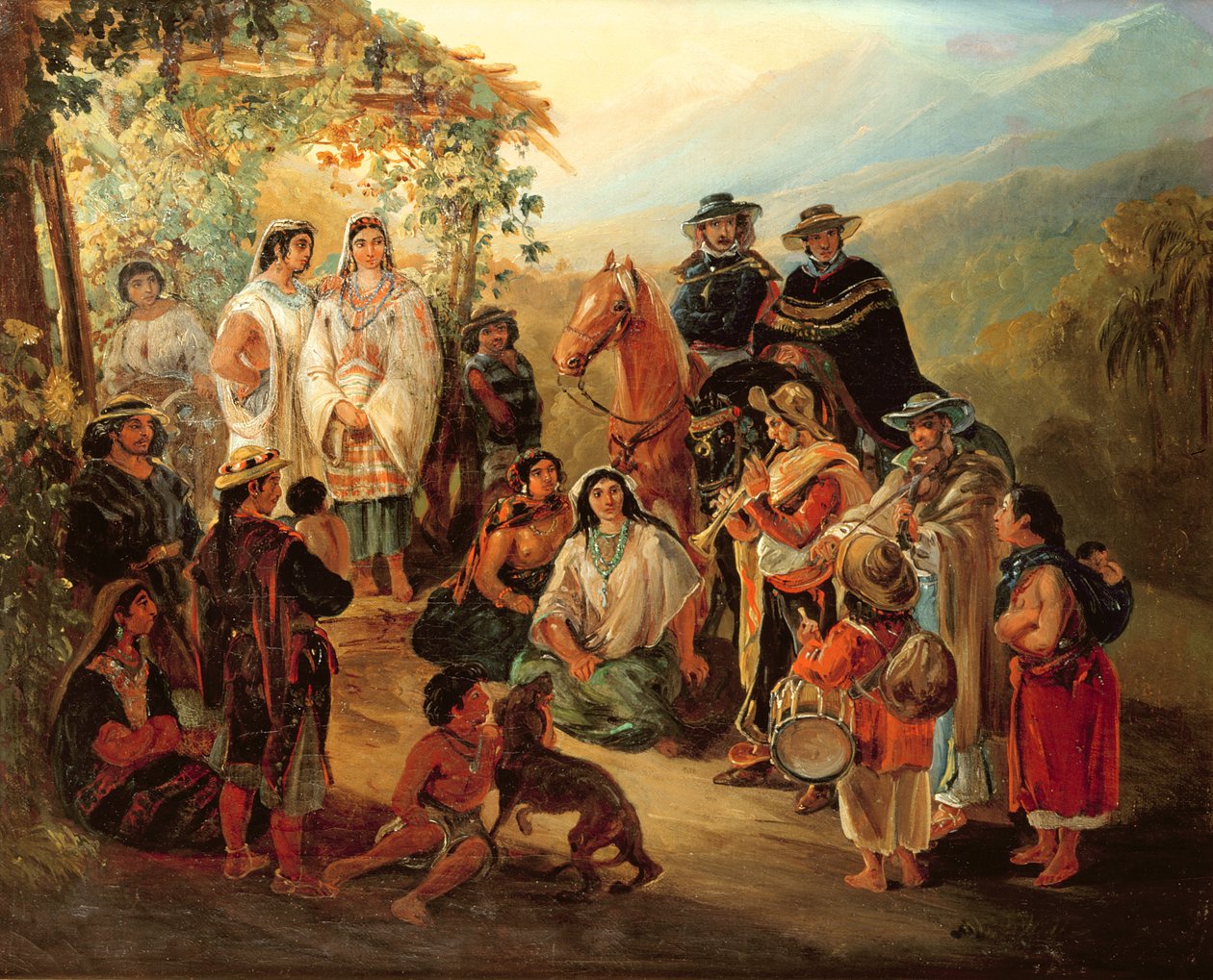 Bölgesel Kostümler, 1850 by Johann Moritz Rugendas