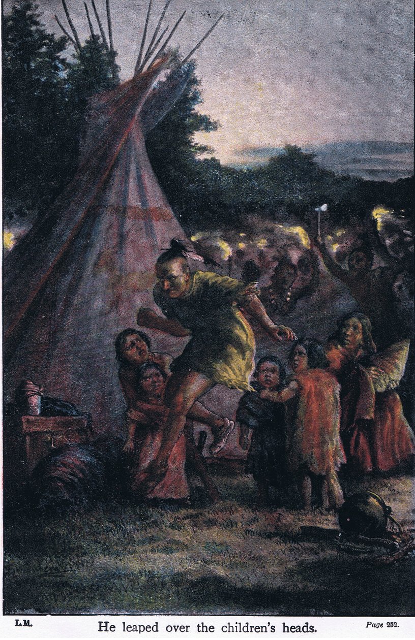 Çocukların kafalarının üzerinden atladı, 1910 by Johann Nepomuk Schonberg