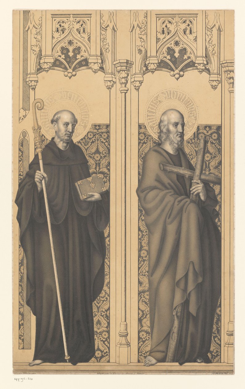 Aziz Benedict ve Philip Boisserée kardeşlerin koleksiyonundan eserler (seri adı) Galerie des Frères Boisserée (dizi başlığı) by Johann Nepomuk Strixner
