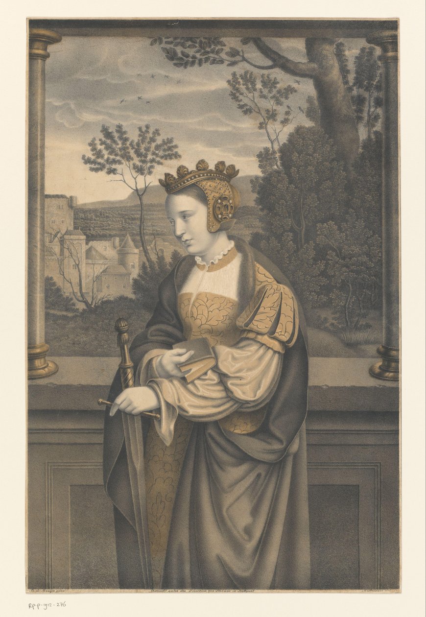 Aziz Catherine Boisserée kardeşlerin koleksiyonundan eserler (seri adı) Galerie des Frères Boisserée (dizi başlığı) by Johann Nepomuk Strixner