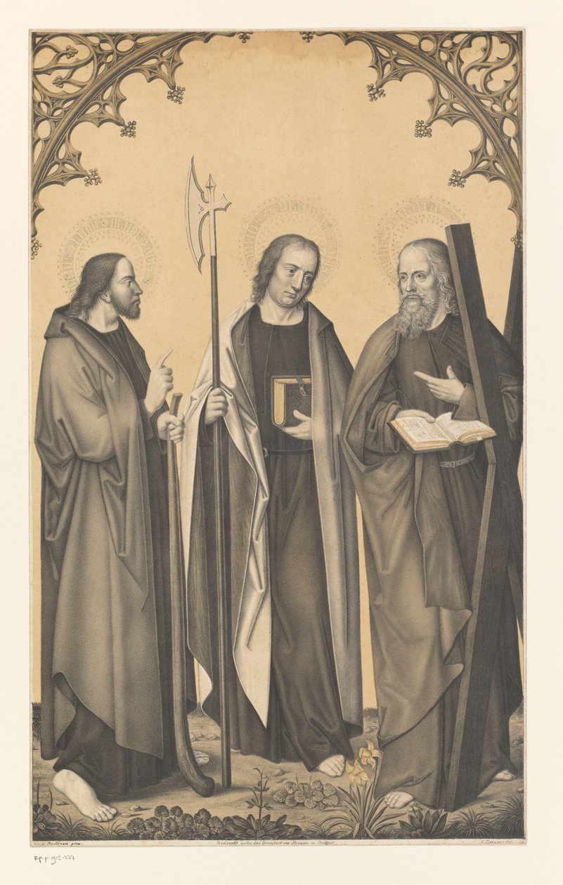 Saint James the Younger, Mattheus ve Andreas Boisserée kardeşlerin koleksiyonundan eserler (dizi adı) Galerie des Frères Boisserée (dizi adı) by Johann Nepomuk Strixner