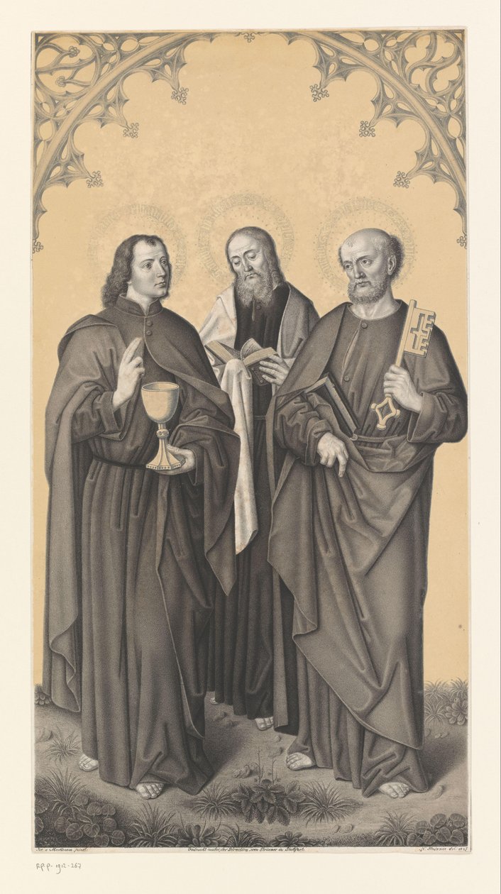 Aziz John, Matta ve Peter Boisserée kardeşlerin koleksiyonundan eserler (seri adı) Galerie des Frères Boisserée (dizi başlığı) by Johann Nepomuk Strixner