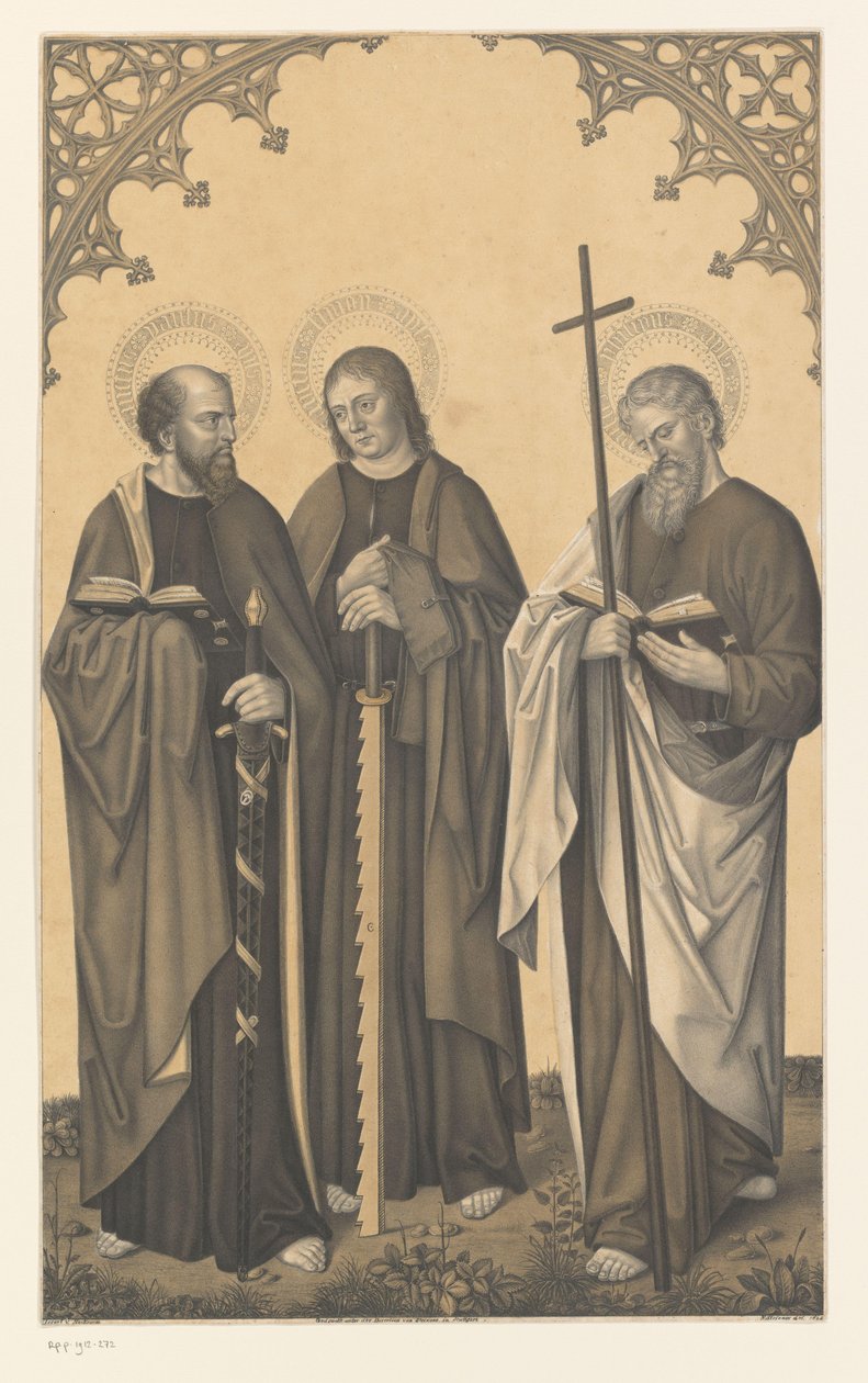 Aziz Paul, Simon ve Philip Boisserée kardeşlerin koleksiyonundan eserler (seri adı) Galerie des Frères Boisserée (dizi başlığı) by Johann Nepomuk Strixner