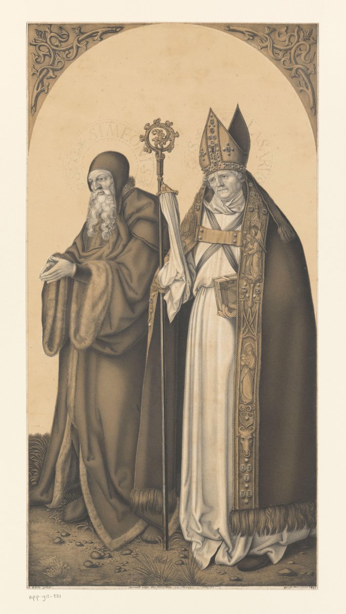 Aziz Simon ve Lazarus Boisserée kardeşlerin koleksiyonundan eserler (seri adı) Galerie des Frères Boisserée (dizi başlığı) by Johann Nepomuk Strixner