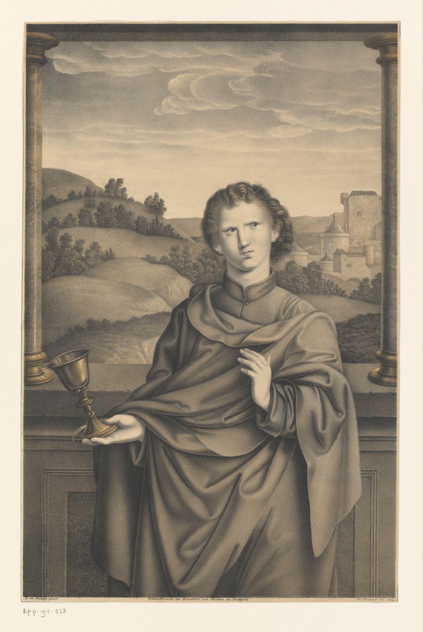 Evangelist John Boisserée kardeşlerin koleksiyonundan eserler (seri adı) Galerie des Frères Boisserée (dizi başlığı) by Johann Nepomuk Strixner