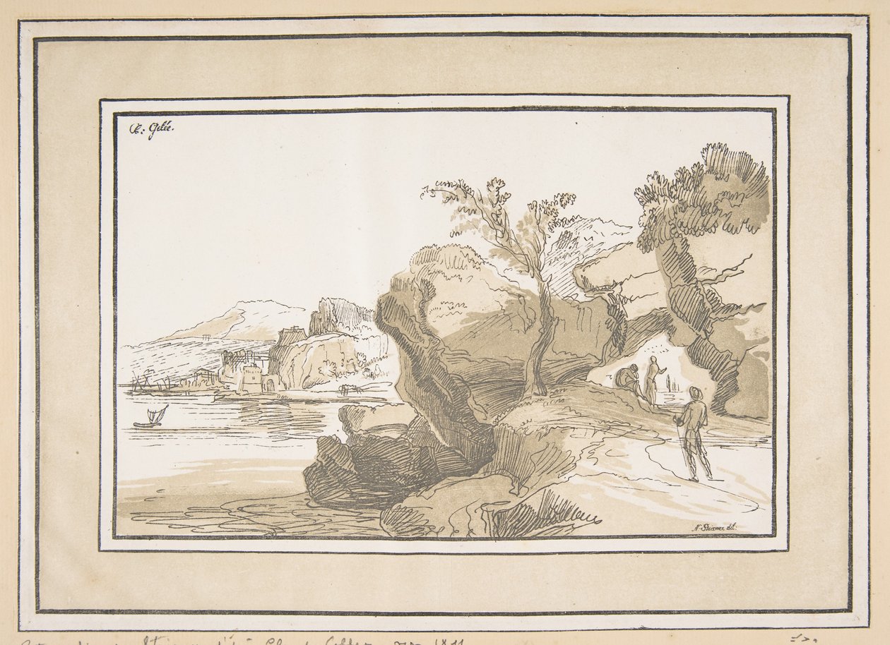 Manzara, yaklaşık. 1811. by Johann Nepomuk Strixner