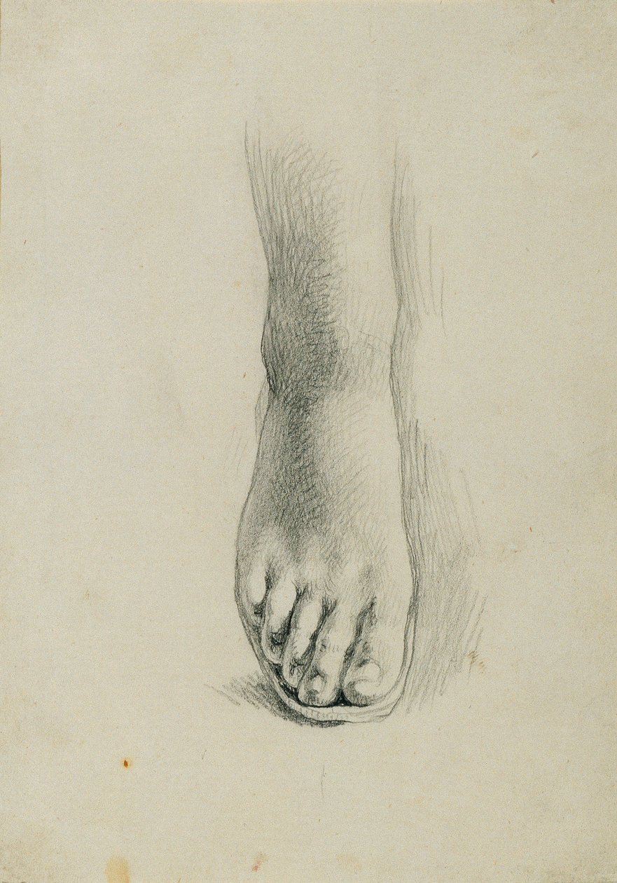 "Arindal ve Daura" için ayak çalışması by Johann Peter Krafft