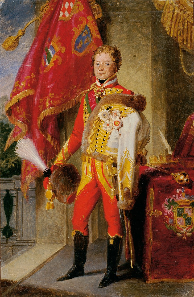 Macar üniformalı Ignaz Kont Gyulay von Naros-Nemeth ve Nadaska by Johann Peter Krafft
