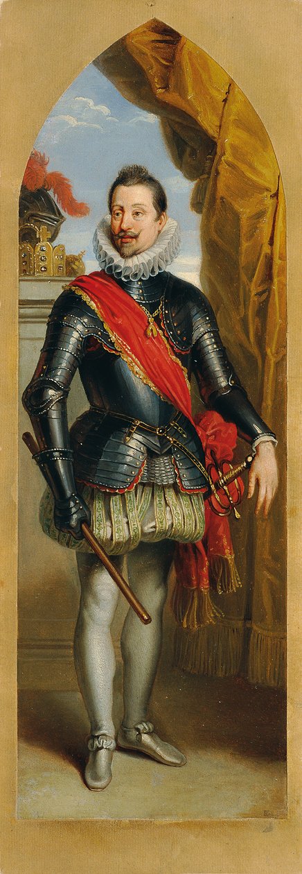 İmparator Ferdinand II ayakta by Johann Peter Krafft