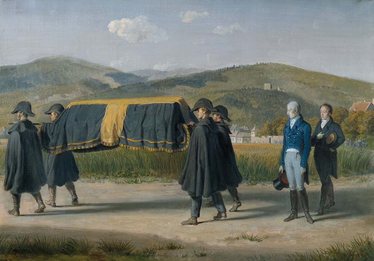 Avusturya İmparatoru I. Franz, fakir bir adamın tabutunu takip ediyor by Johann Peter Krafft