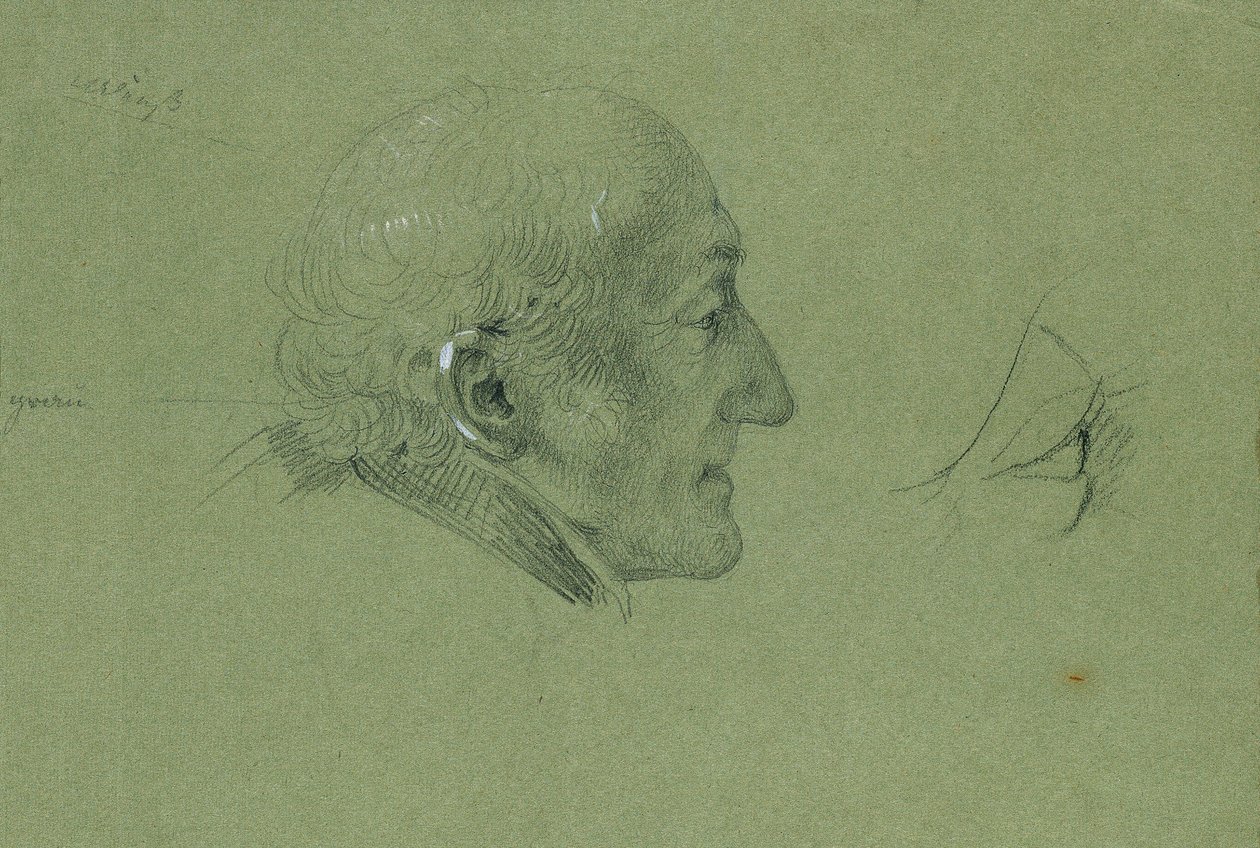 "Landwehr Adamının Eve Dönüşü" için portre çalışması (1820) by Johann Peter Krafft