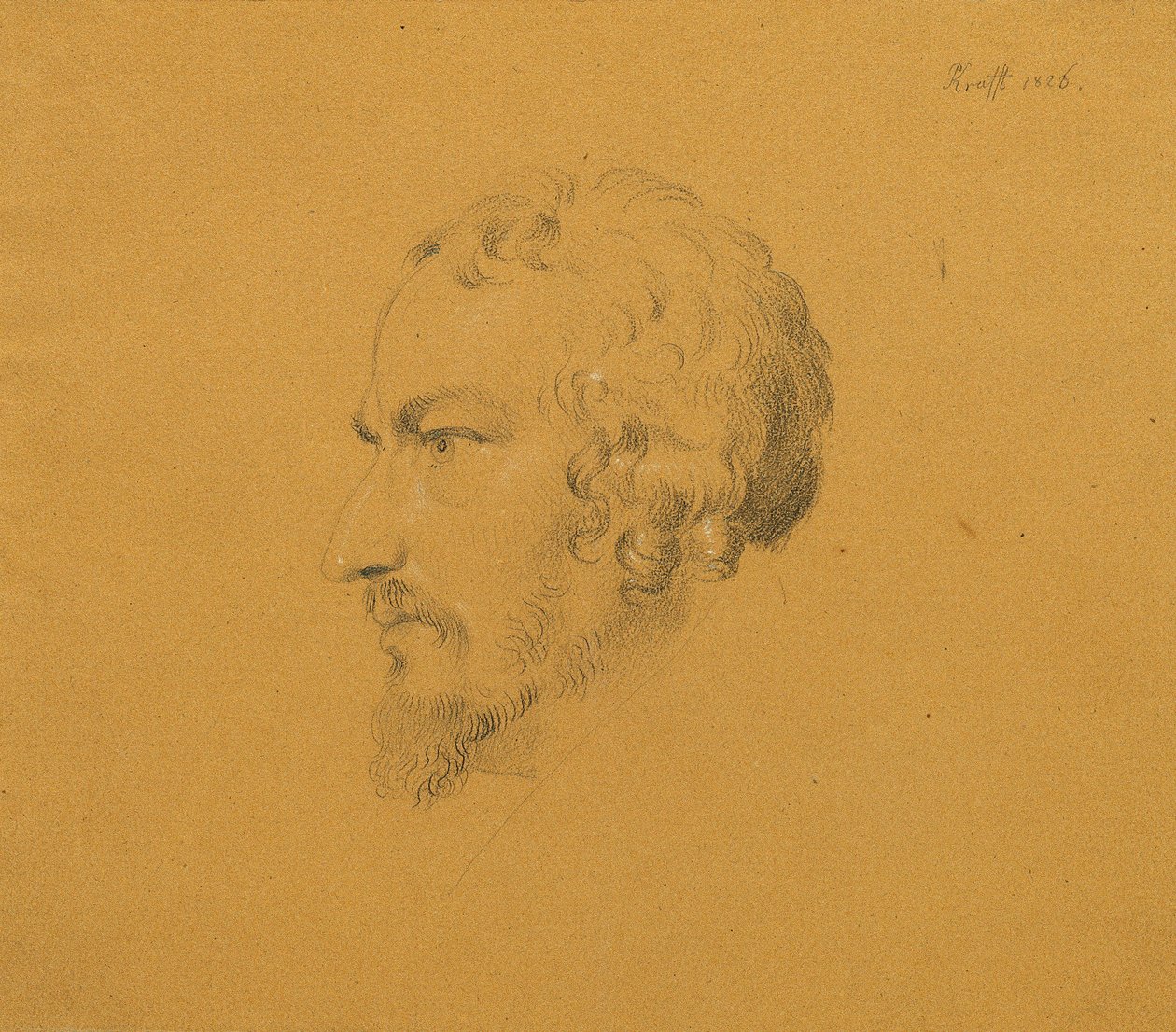Sakallı Bir Adamın Çalışması by Johann Peter Krafft