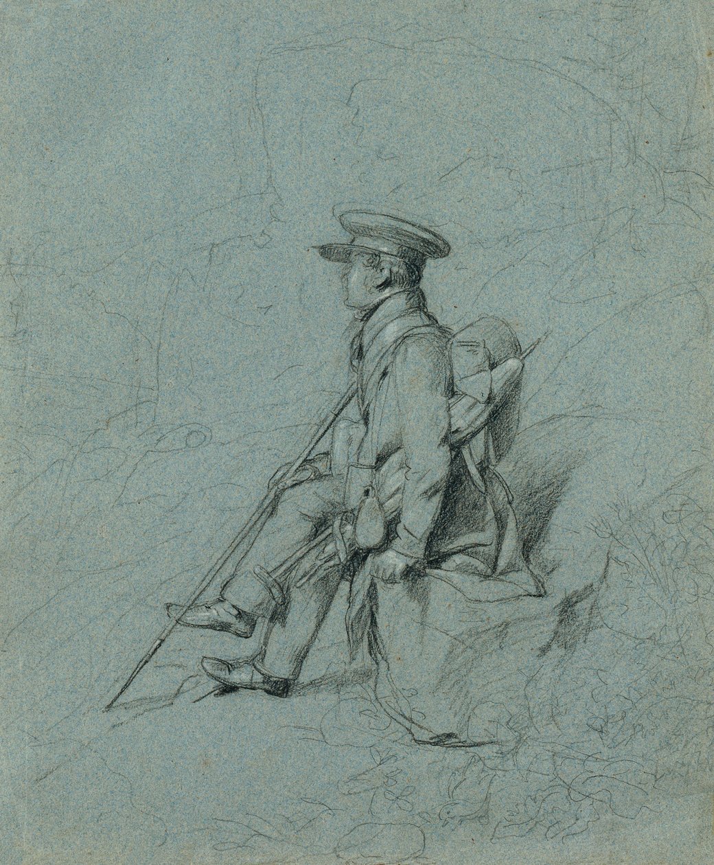 Dinlenen Bir Ressamın Çalışması by Johann Peter Krafft