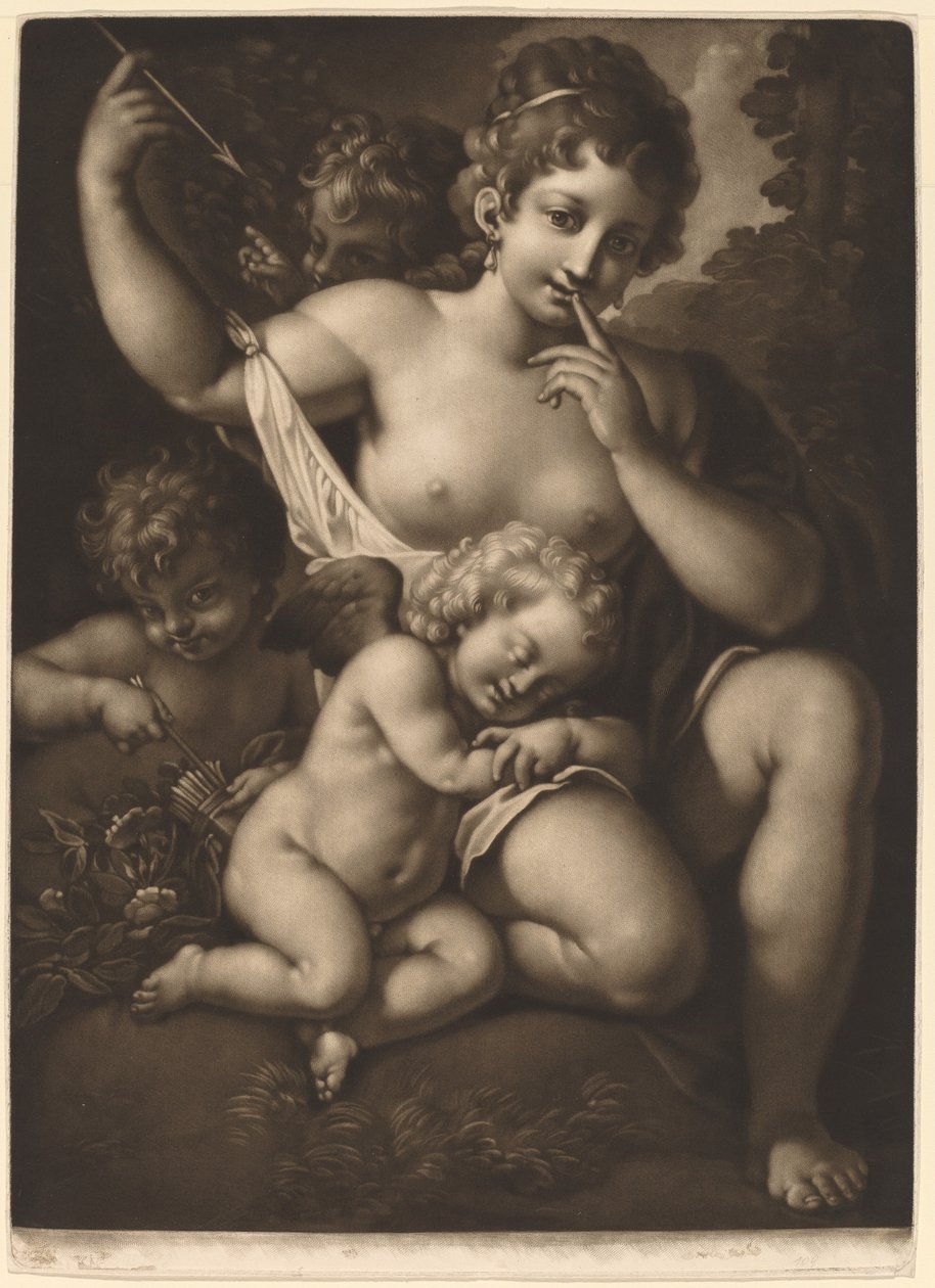 Venüs ve Amor by Johann Peter Pichler
