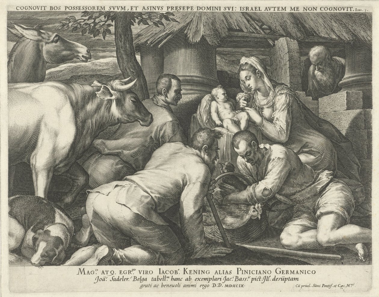 Çobanların hayranlığı by Johann Sadeler (I)