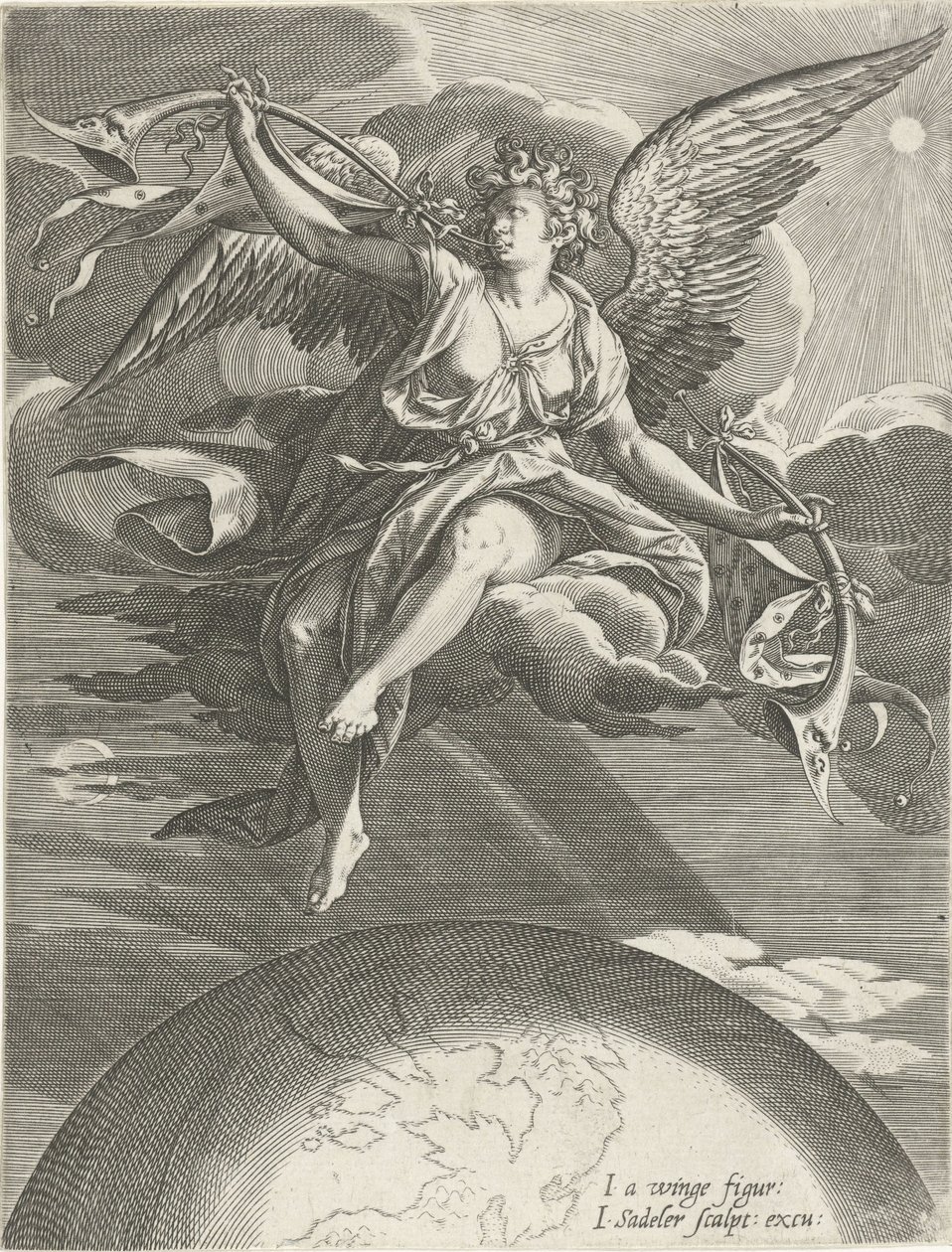 Şöhret Alegorisi by Johann Sadeler (I)