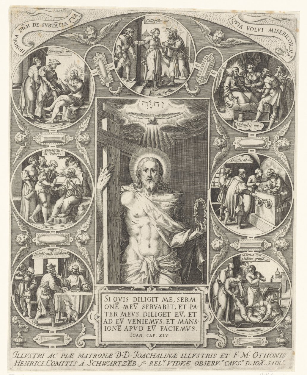 Mesih ve Merhamet İşleri by Johann Sadeler (I)