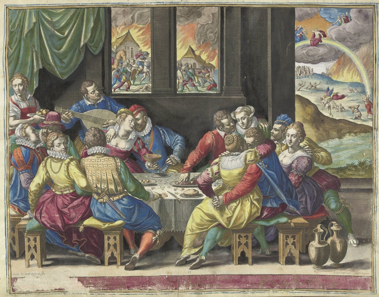 Son Yargıyı Bekleyen İnsanlık Ita erit et adventus filii hominis (nesne üzerindeki başlık) by Johann Sadeler (I)