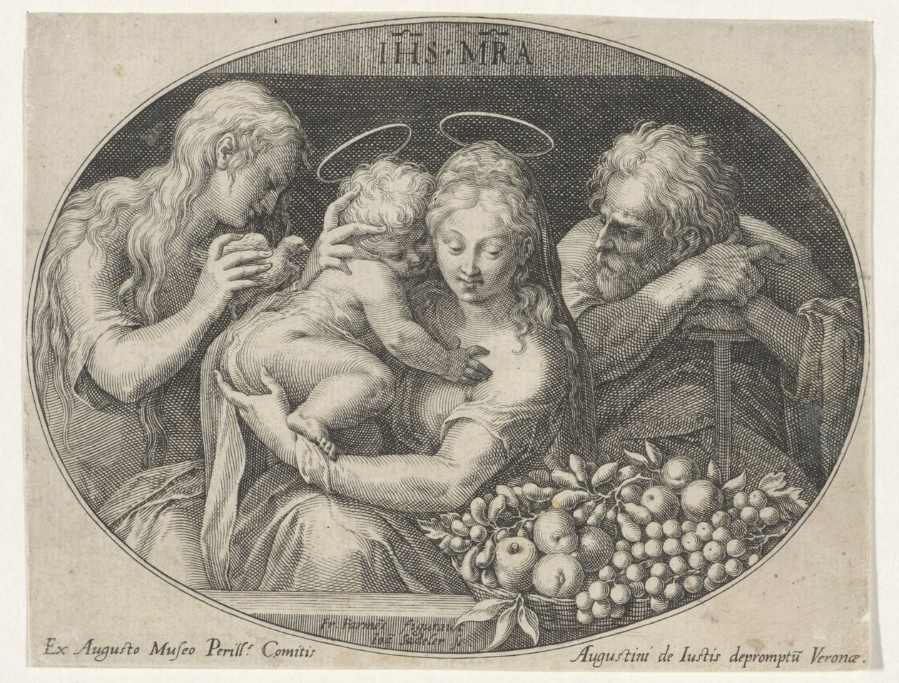 Aziz Anna ile kutsal aile by Johann Sadeler (I)