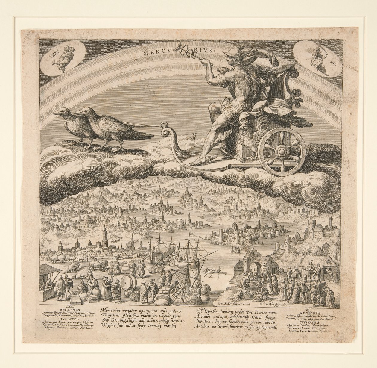 Yedi Gezegen serisinden Merkür by Johann Sadeler I