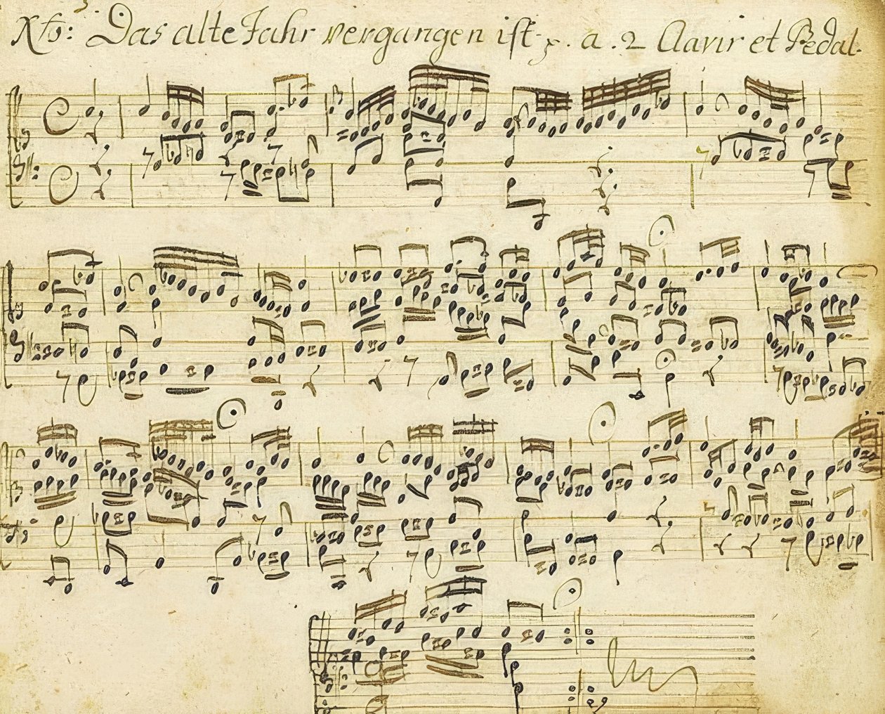 Organ koral başlangıcı. Küçük org kitabından. 1713-1716 by Johann Sebastian Bach