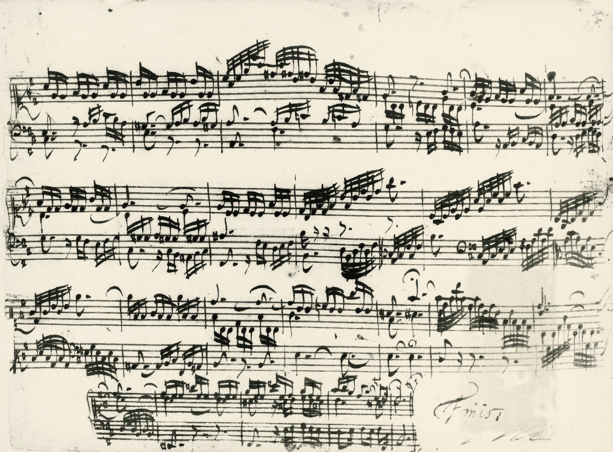 15 Buluş için Puan BWV 772-801, Johann Sebastian Bach'ın (1685-1750) 2 parçalı kontrpuan by Johann Sebastian Bach