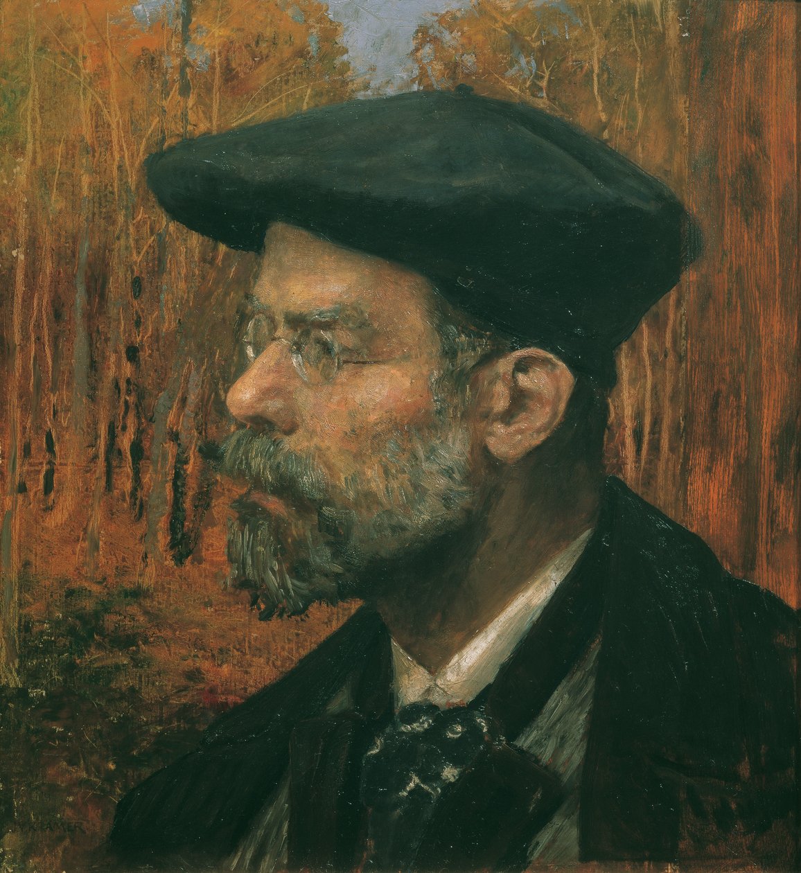 Ressam Theodor von Hörmann by Johann Victor Krämer