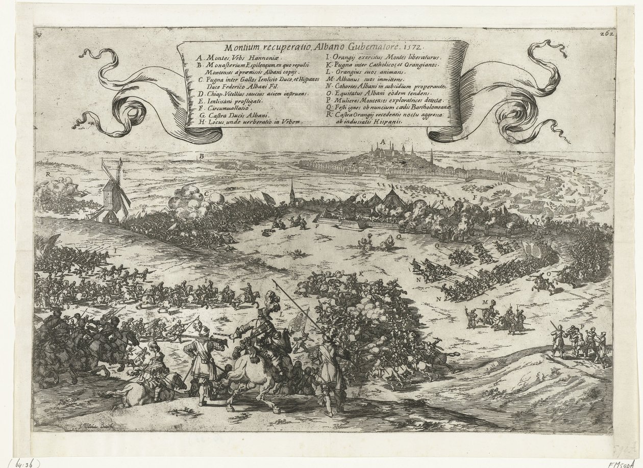 Alva belegert Bergen, Henegouwen