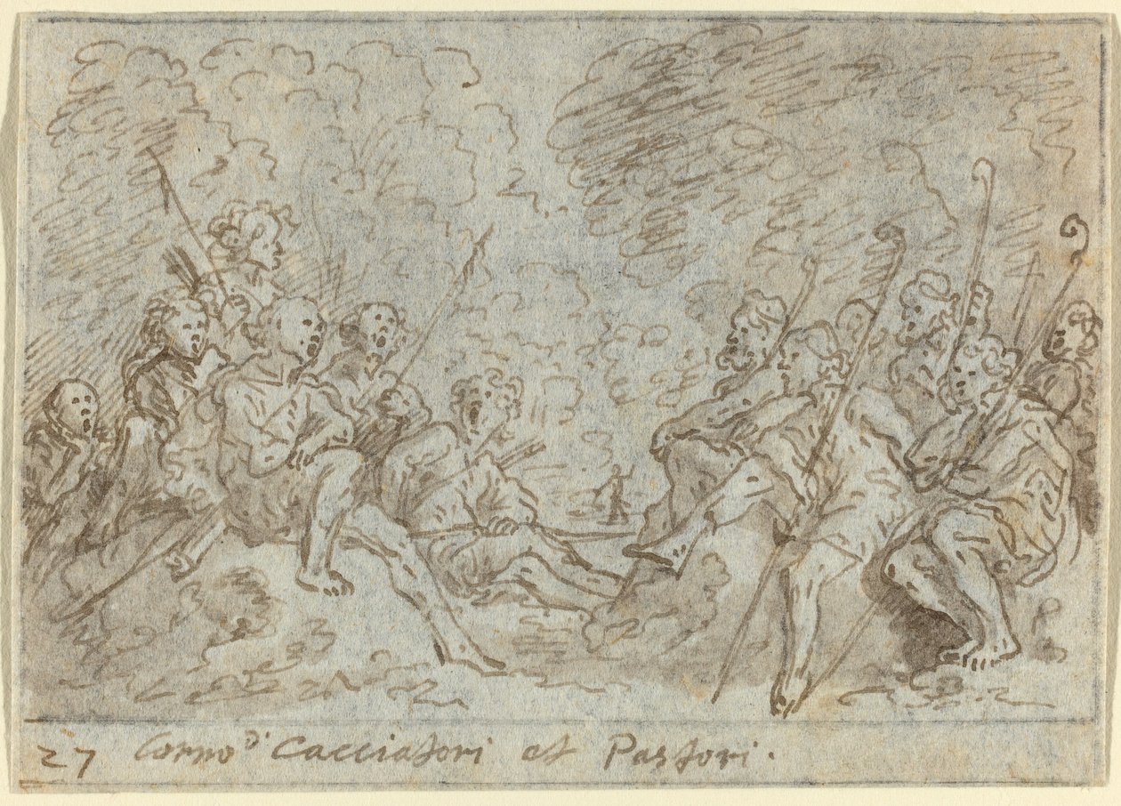 Avcılar ve Çobanların Korosu, 1640. by Johann Wilhelm Baur