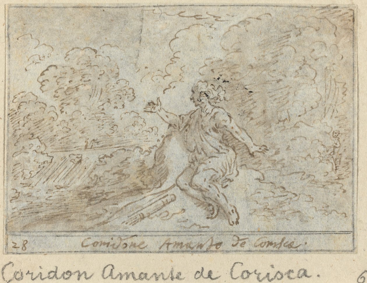 Coridon, Corisca Aşığı by Johann Wilhelm Baur