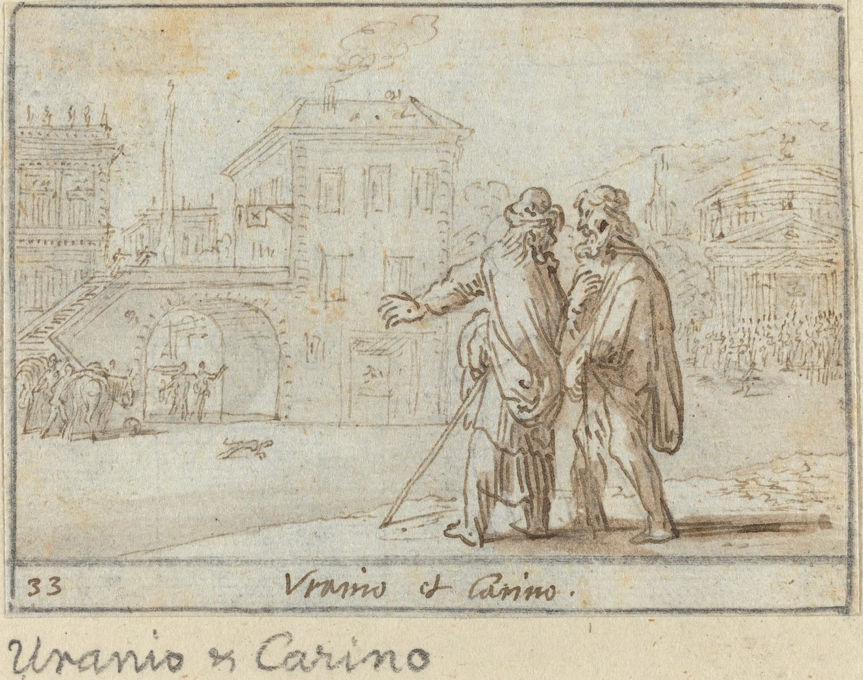 Uranio ve Carino by Johann Wilhelm Baur