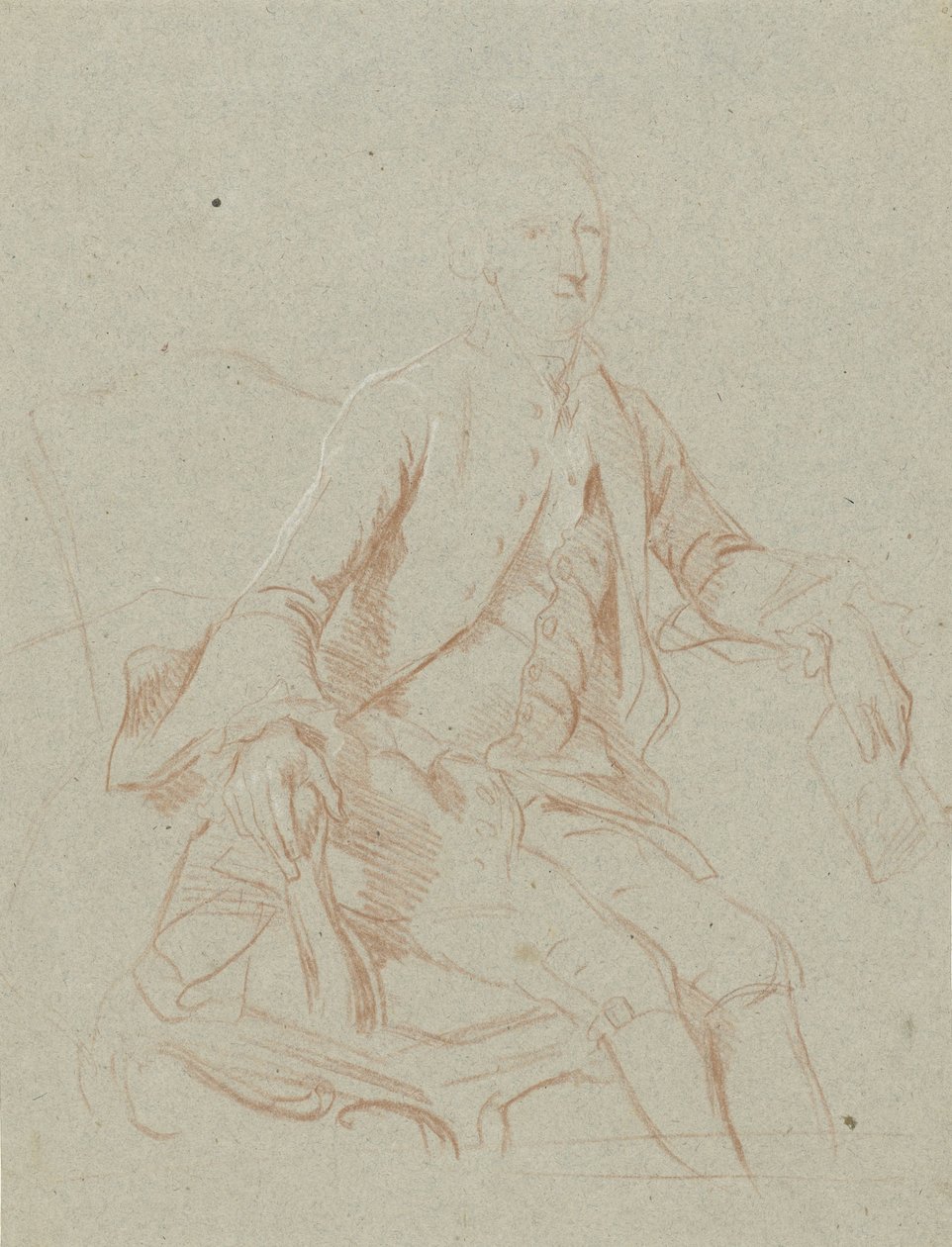 Kitapla oturan beyefendi by Johann Wilhelm Böttner