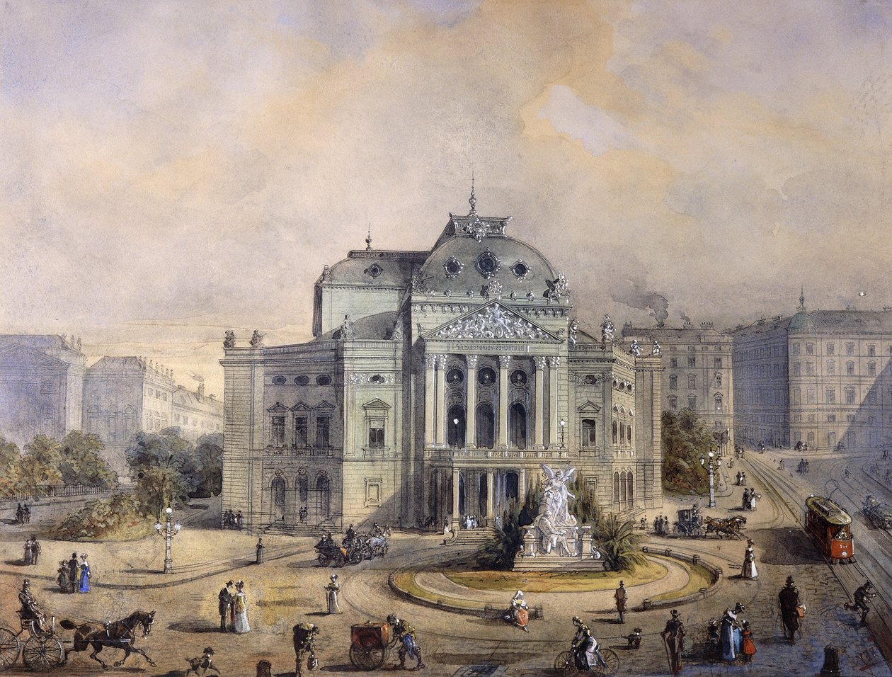 Volks Tiyatrosu, Viyana by Johann Wilhelm Frey