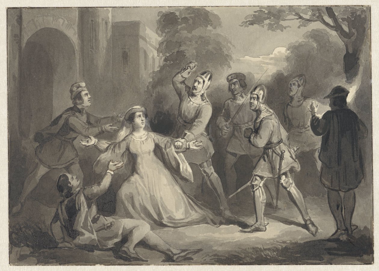 Alida van Poelgeest'in öldürülmesi, 1392 by Johann Wilhelm Kaiser (I)