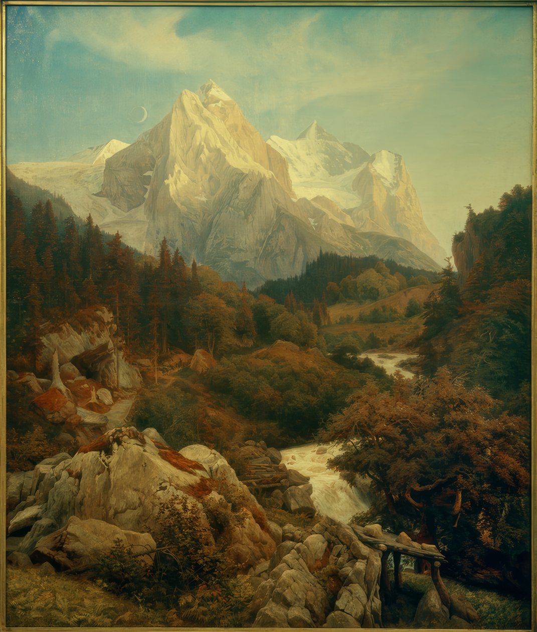Johann Wilhelm Schirmer, Wetterhorn by Johann Wilhelm Schirmer