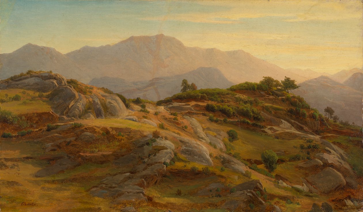 Civitella'da Manzara by Johann Wilhelm Schirmer