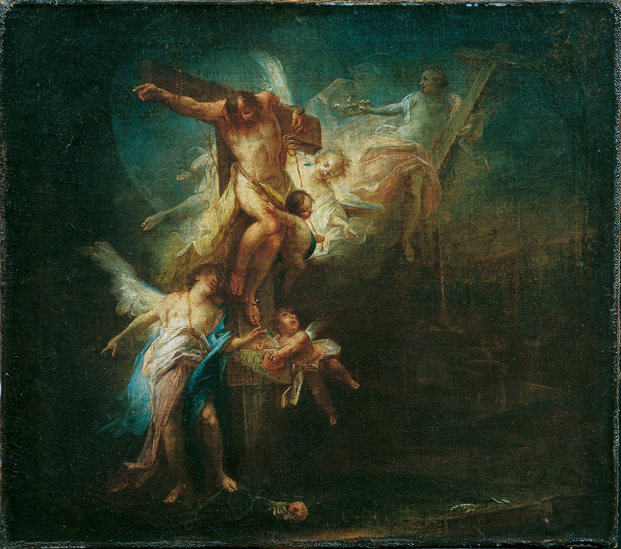 İsa iyi hırsızı cennete götürür by Johann Wolfgang Baumgartner