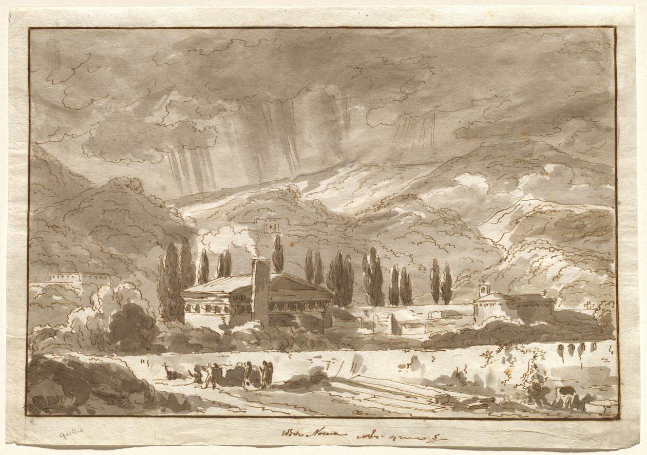Nocera yakınlarındaki Dağların Üzerinde Fırtına by Johann Wolfgang von Goethe
