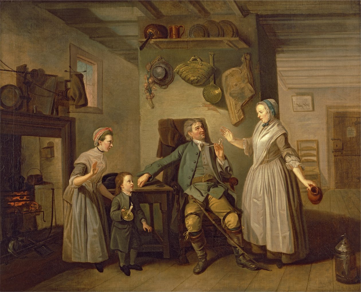 David Garrick ve Mary Bradshaw Çiftçilerin Dönüşü